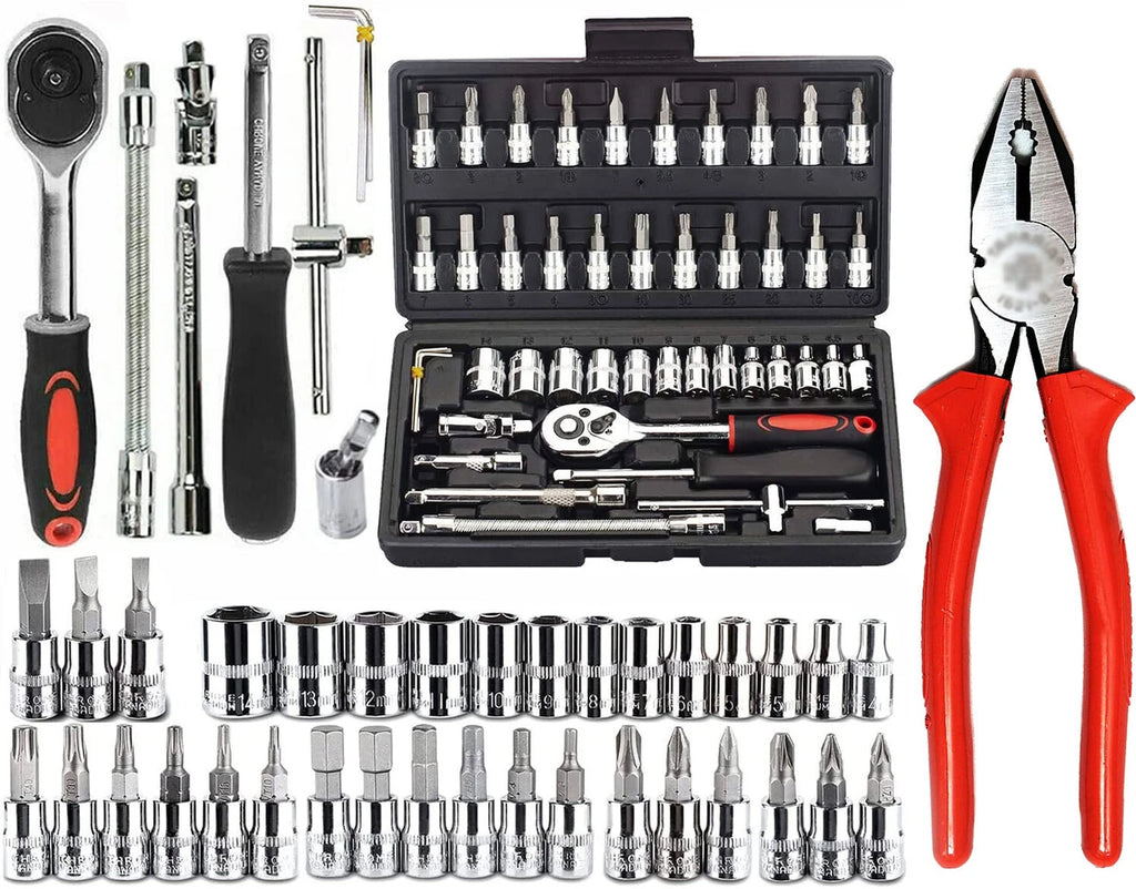 MultiPurpose Tool Case Hand Tool Kit (46 Tools)