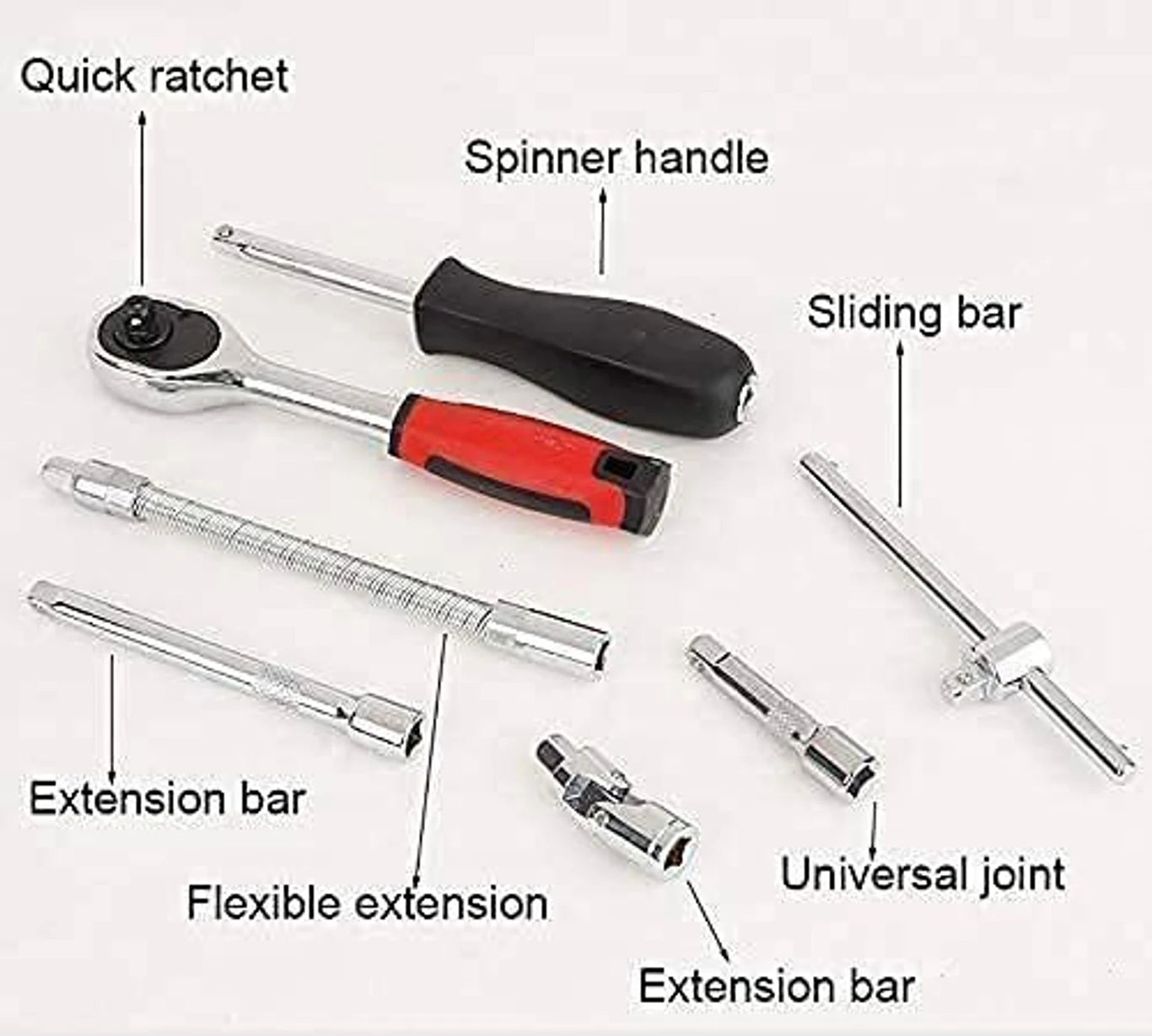 MultiPurpose Tool Case Hand Tool Kit (46 Tools)